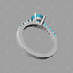 Diamond Ring 3D CAD View - A31009