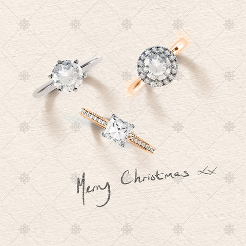 Merry Christmas Diamond Rings - A31014