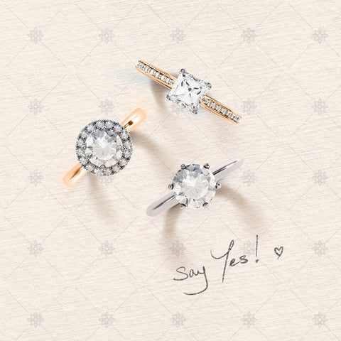 Say Yes Diamond Rings - A31015