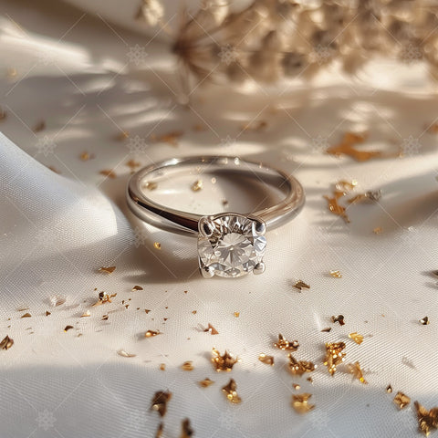 Diamond Ring with Gold Flecks - A51007