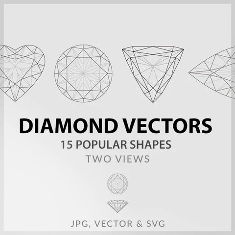 Diamond Vector Shape Pack