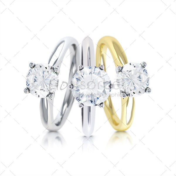 set of engagement rings