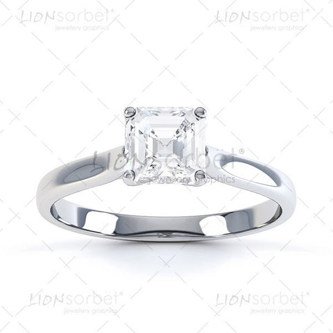 Asscher Cut engagement ring image