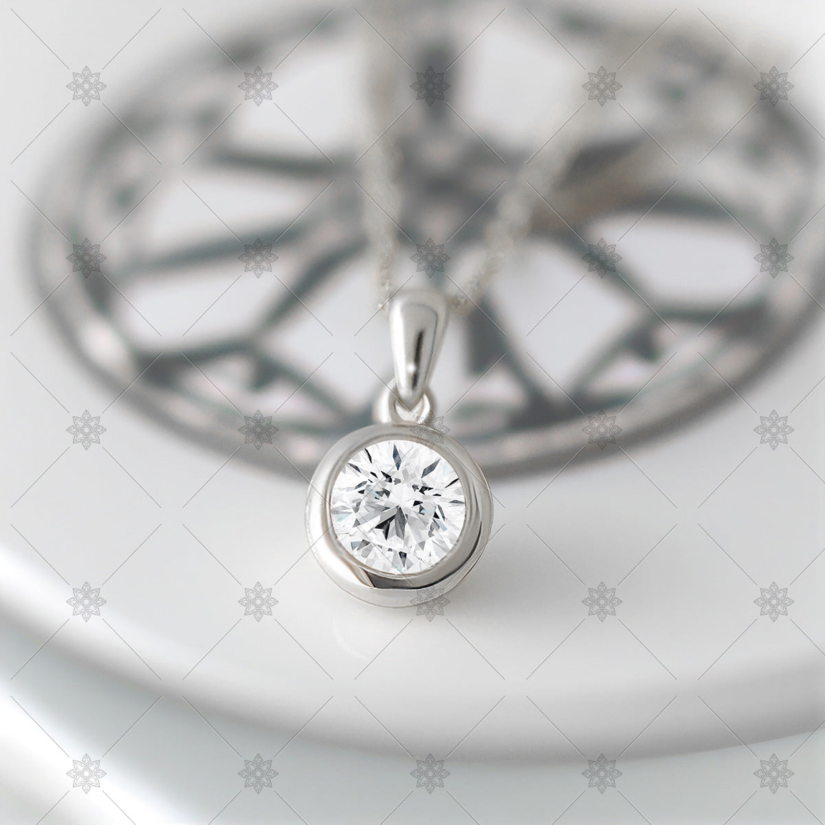 Diamond Solitaire Pendant - AI1039