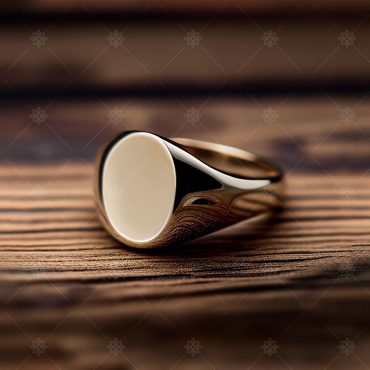 Gold Mens Signet Ring - AI1058