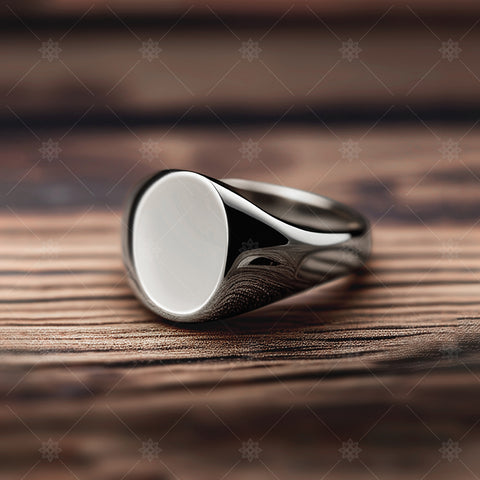 Gold Mens Signet Ring - AI1059