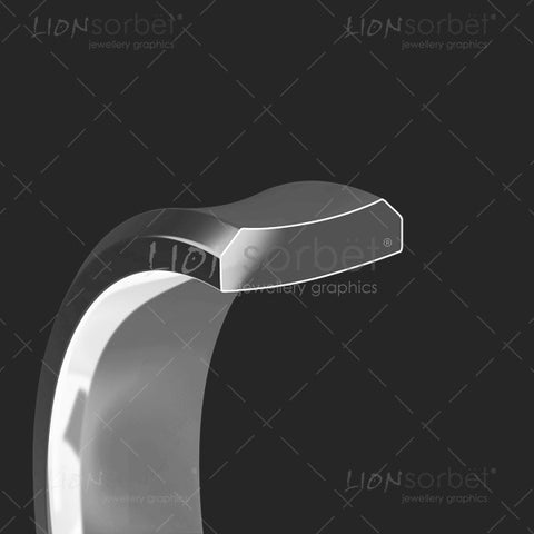 concave wedding ring profile