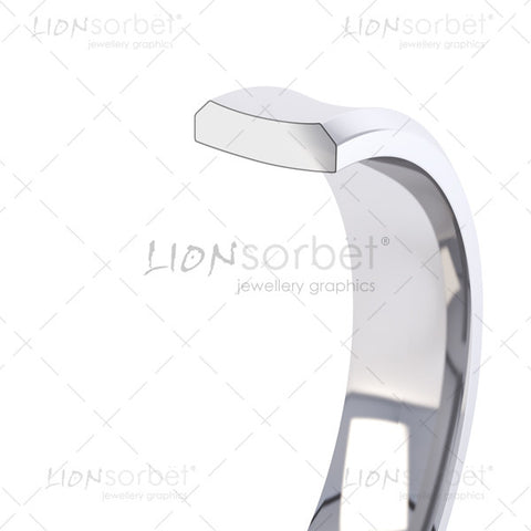 concave wedding ring profile