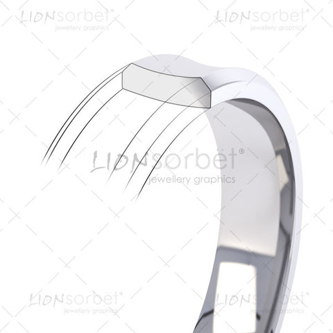 concave wedding ring profile