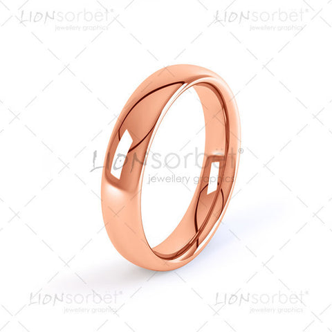 Rose gold wedding ring