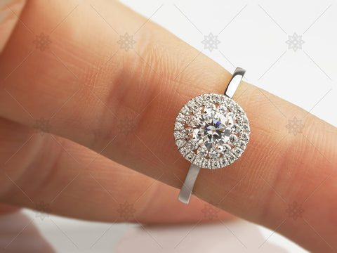 Diamond Halo Ring - MJ1029