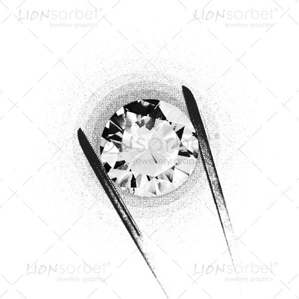 Illustration - Diamond Tweezers