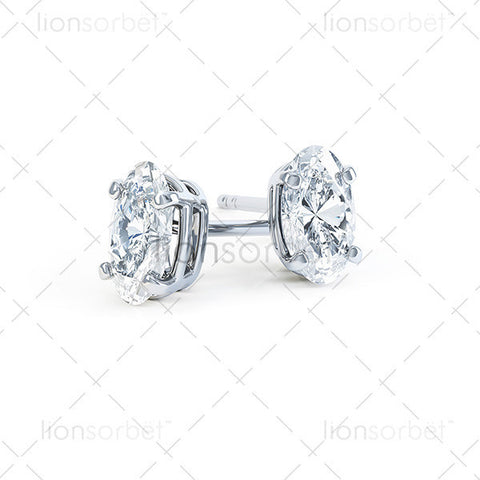 Domino Oval Stud Earring ECO2