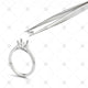 Diamond Ring mount with tweezers- JG4001