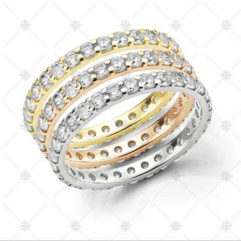 Stacked Eternity Ring Set - JG4017