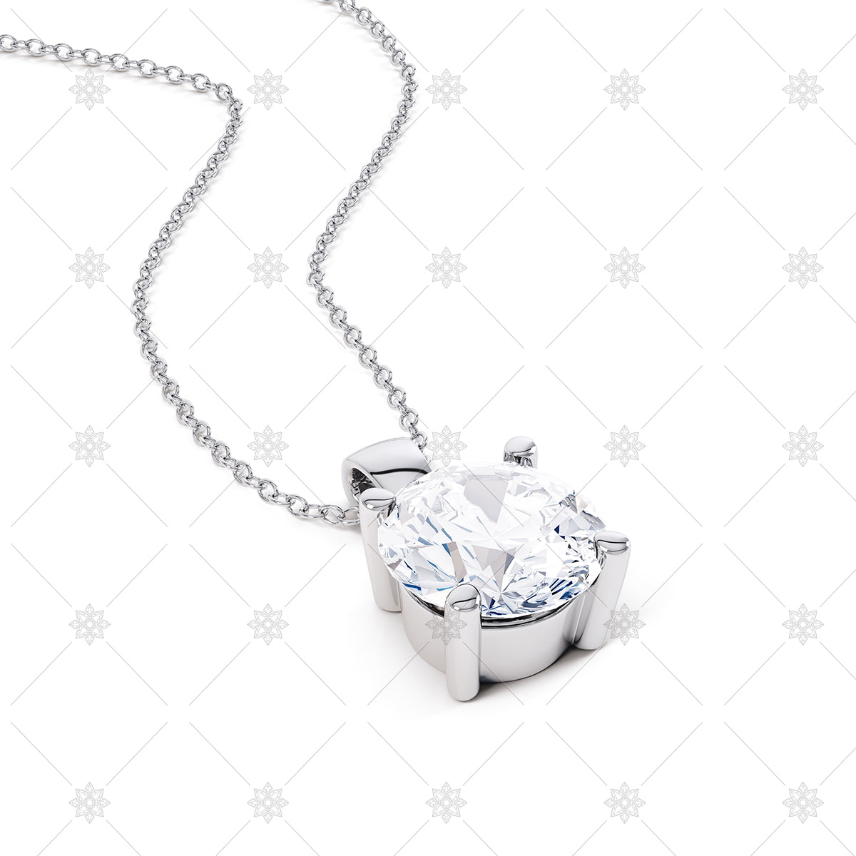 Diamond Solitaire Pendant - JG4086