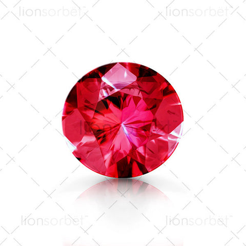 red ruby gemstone