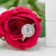 Red Rose Halo Engagement Ring  - NE1020C