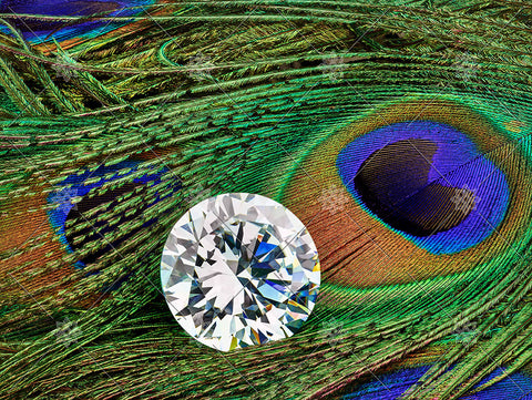 Peacock Feather Diamond  - NE1030