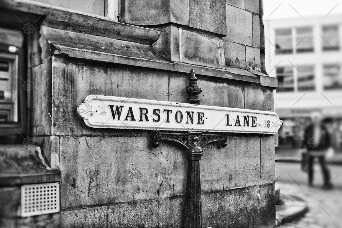 Warston Lane Street Sign Birmingham - PL1013