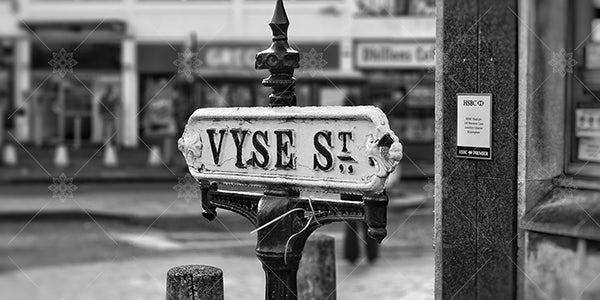 Vyse Street Sign Jewellery Quarter  - PL1017