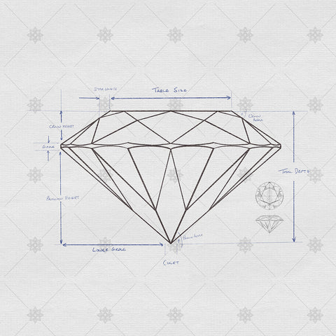 Diamond Proportions and Anatomy Sketch - SK1059