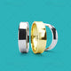 beveled Wedding ring image sea blue