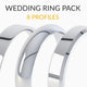 Wedding Ring Profile Pack in 3 Metal Colours - MP004