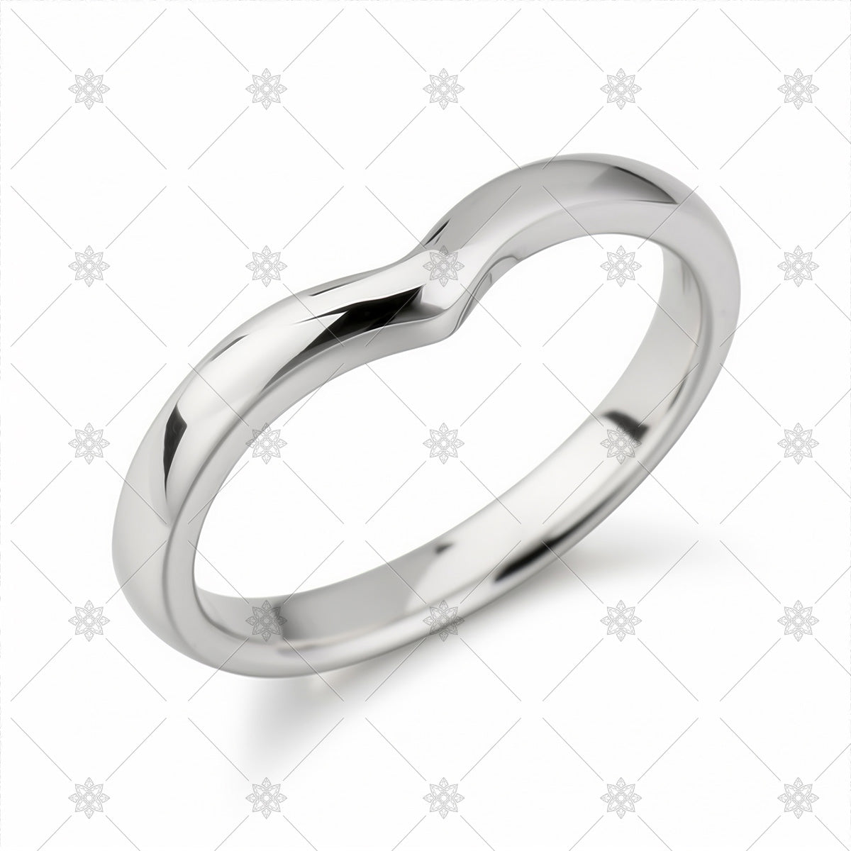 V-Shaped Diamond Ring in 14k White Gold » Long Island, NY Jewelry Store