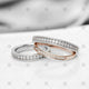Diamond Set Wedding Rings - A21005