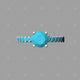Diamond Ring 3D CAD Top View - A31002