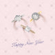 Happy New Year Diamond Rings - A31016