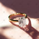 Gole Emerald Solitaire Diamond Ring - JULGEM1002