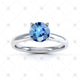 Blue Topaz Gemstone Ring Image - 3015