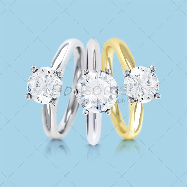 Set of engagement Rings