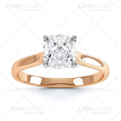Cushion Cut Diamond Ring Image Pack