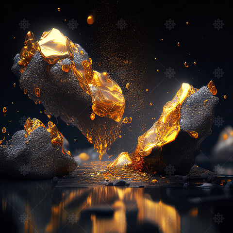 Molten Gold Bullion - AI1009