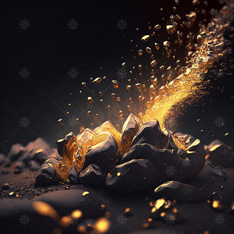 Molten Gold Bullion - AI1010