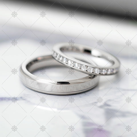 Diamond wedding rings set - AI1022