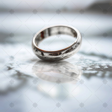 Plain Platinum wedding ring - AI1026