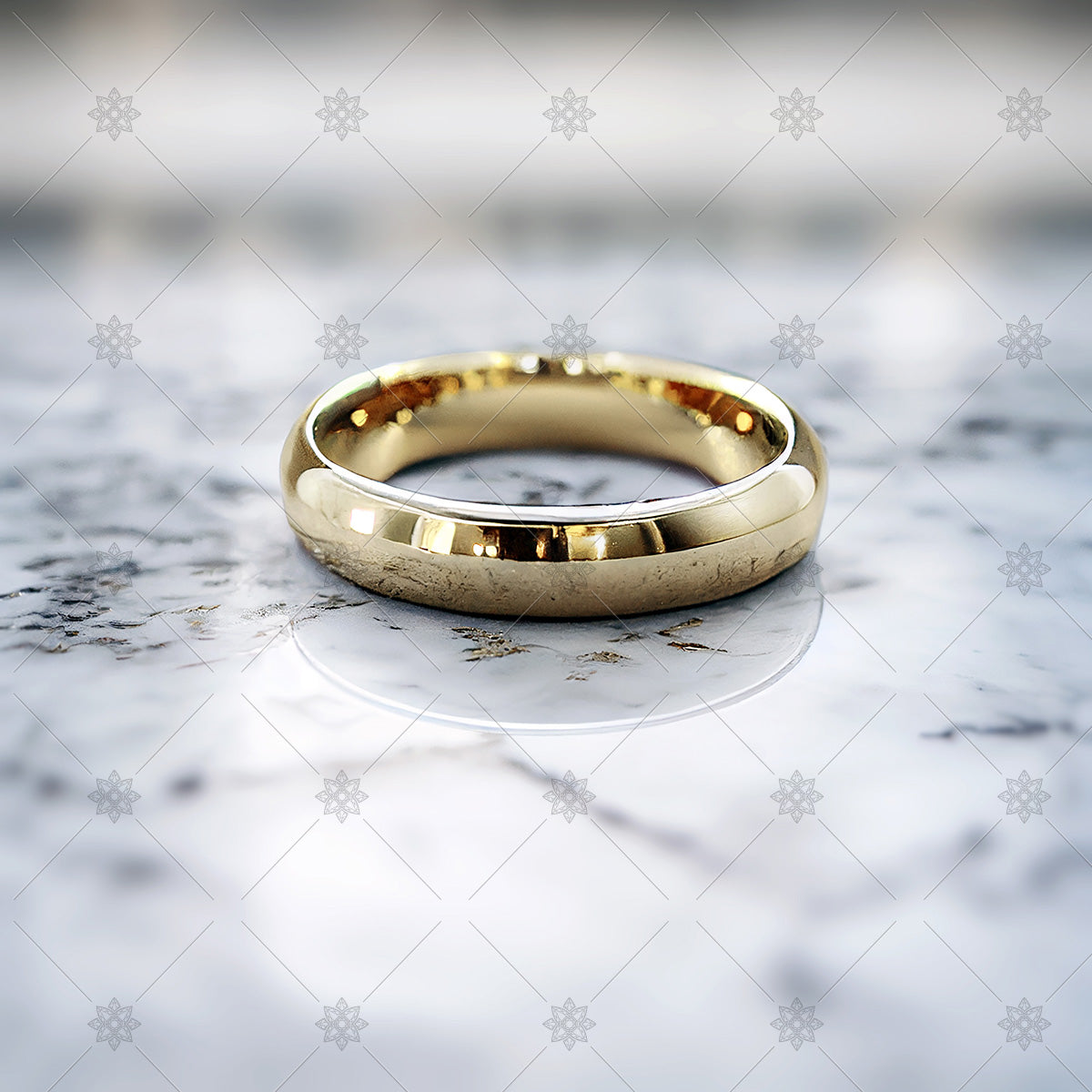 14k 3MM Classic Dome Unisex Wedding Ring – FERKOS FJ