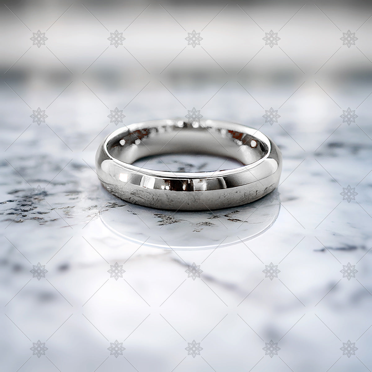 Full Court Plain Wedding Ring – SerenaJewellery