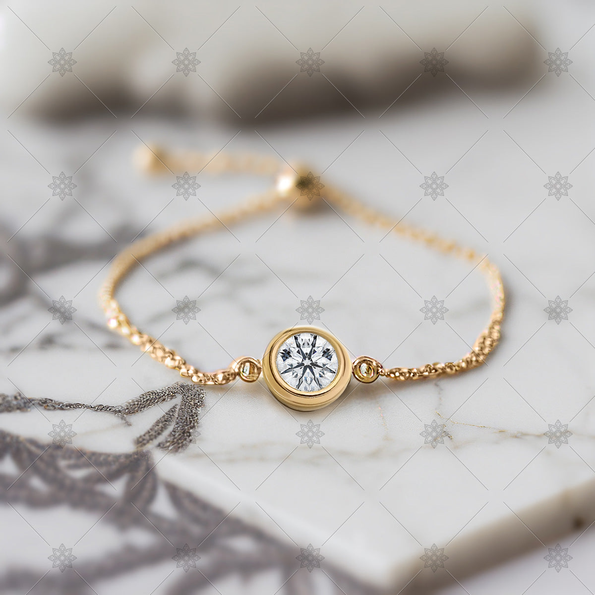 Gold Diamond Bracelet - AI1042
