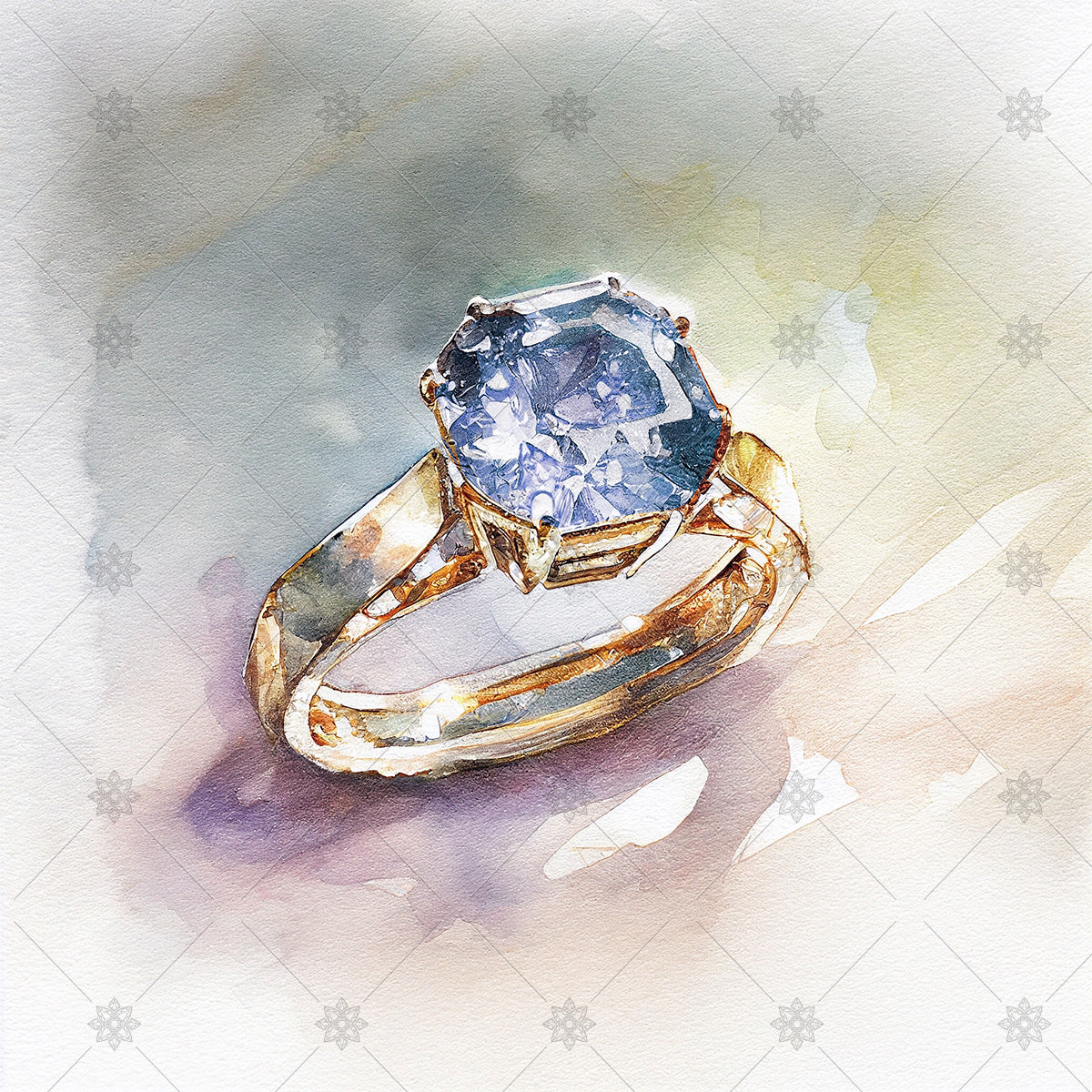 Watercolour Diamond Ring - AI1048