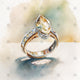 Watercolour Diamond Ring - AI1049