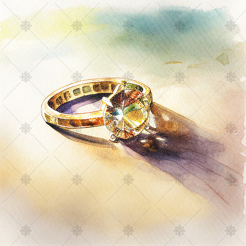 Watercolour Diamond Ring - AI1051