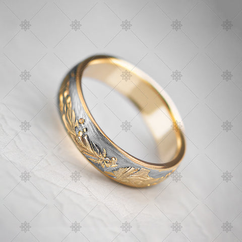 Engraved wedding ring - AI1054