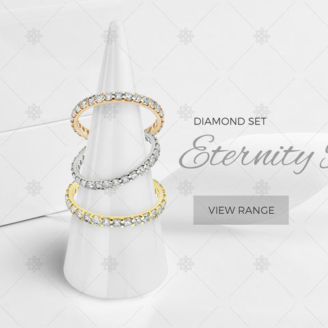 Diamond Eternity Rings website banner - B1006