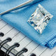Square Diamond on Blue cloth  - MJ1037