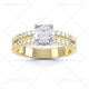 Round with Diamond Set Shoulders - E1007